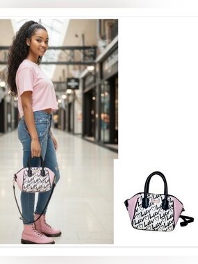 Betsey Johnson LUV crossbody or Top handle small bag with detachable strap